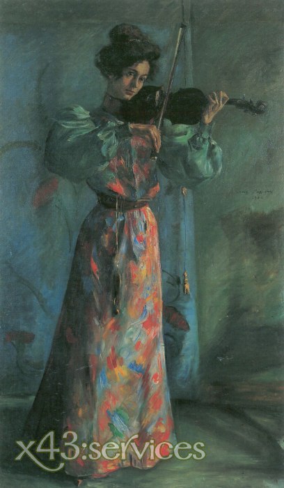 Lovis Corinth - Die Geigenspielerin